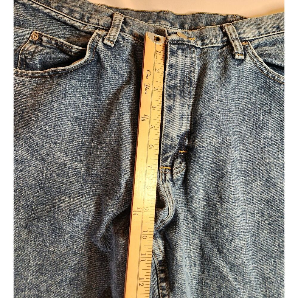 Wrangler Men’s 36x30 Straight Leg100% Cotton Light Wash Classic Y2K Dad Jeans - Picture 8 of 9